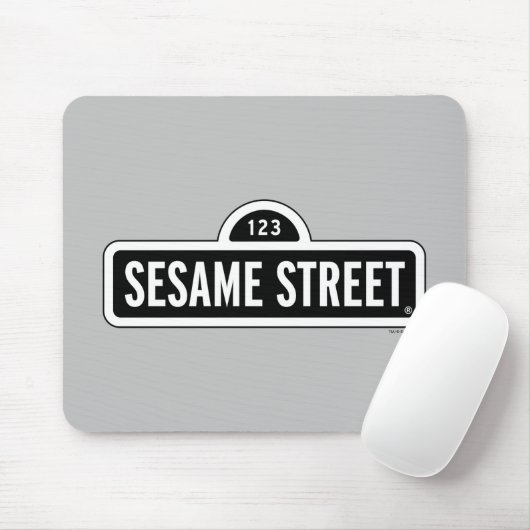 Sesamstraat | B&W Logo Muismat (Met muis)