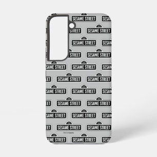 Sesamstraat   B&W Logo Samsung Galaxy Hoesje