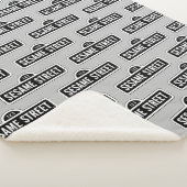 Sesamstraat | B&W Logo Sherpa Deken (3/4)