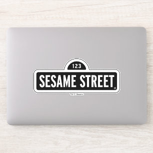 Sesamstraat   B&W Logo Sticker