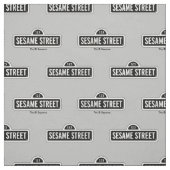 Sesamstraat | B&W Logo Stof (Swatch)