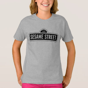 Sesamstraat B&W Logo T-shirt