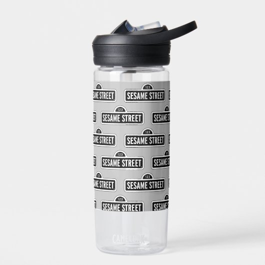 Sesamstraat | B&W Logo Waterfles (Links)
