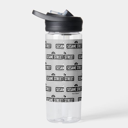 Sesamstraat | B&W Logo Waterfles (Rechts)
