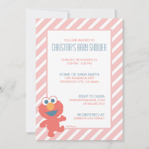 Sesamstraat Baby Elmo Baby shower Kaart