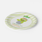 Sesamstraat Baby Oscar de verjaardag van Grouch Papieren Bordje (Gekanteld)