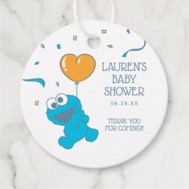 Sesamstraat | Baby shower Koekjesmonster Bedankjes Labels