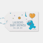 Sesamstraat | Baby shower Koekjesmonster Cadeaulabel (Achterkant Horizontaal)