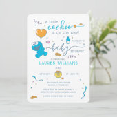 Sesamstraat | Baby shower Koekjesmonster Kaart (Staand voorkant)