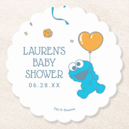 Sesamstraat | Baby shower Koekjesmonster Kartonnen Onderzetters