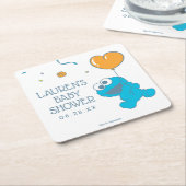 Sesamstraat | Baby shower Koekjesmonster Kartonnen Onderzetters (Schuin)