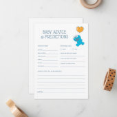 Sesamstraat | Baby shower Koekjesmonster Notitiekaartje (Voorkant / Achterkant in situ)