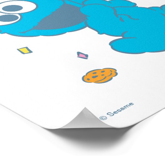 Sesamstraat | Baby shower Koekjesmonster Poster (Hoek)