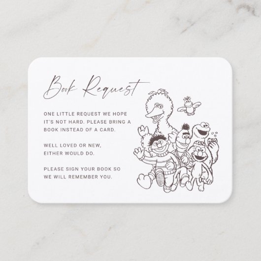 Sesamstraat Baby Verzoek om Invoegen Plaatskaartje (Voorkant)