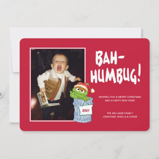 Sesamstraat | Bah Humbug Oscar met foto (Voorkant)