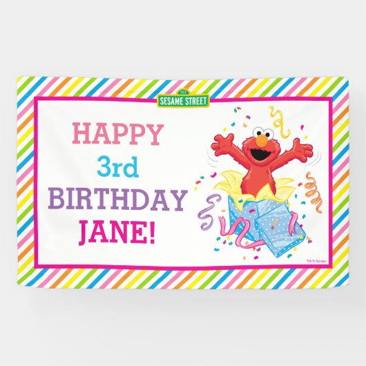 Sesamstraat | Banner van Elmo Girl (Horizontaal)