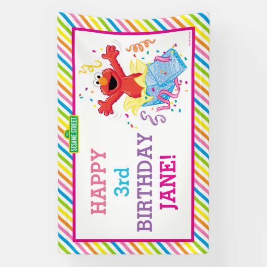 Sesamstraat | Banner van Elmo Girl (Verticaal)