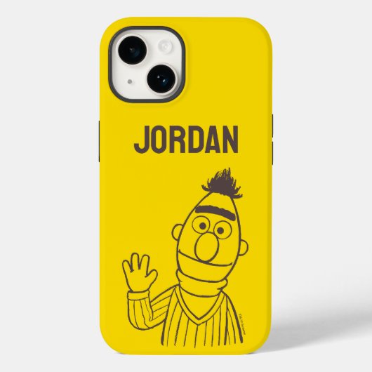 Sesamstraat | Bert Bright | Jouw namen toevoegen Case-Mate iPhone Case (Achterkant)
