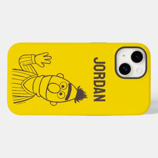 Sesamstraat | Bert Bright | Jouw namen toevoegen Case-Mate iPhone Case (Achterkant (horizontaal))