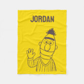 Sesamstraat | Bert Bright | Jouw namen toevoegen Fleece Deken (Voorkant)