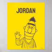 Sesamstraat | Bert Bright | Jouw namen toevoegen Poster (Voorkant)