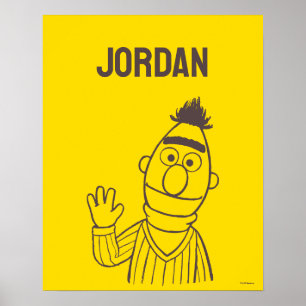 Sesamstraat   Bert Bright   Jouw namen toevoegen Poster