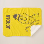 Sesamstraat | Bert Bright | Jouw namen toevoegen Sherpa Deken (Voorkant (horizontaal))