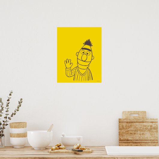 Sesamstraat | Bert Bright Poster (Keuken)