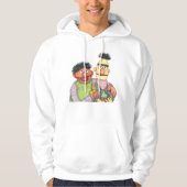 Sesamstraat Bert en Ernie Waterverf Hoodie (Voorkant)