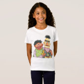 Sesamstraat Bert en Ernie Waterverf T-shirt (Voorkant volledig)