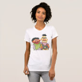 Sesamstraat Bert en Ernie Waterverf T-shirt (Voorkant volledig)