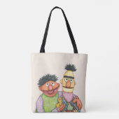 Sesamstraat Bert en Ernie Waterverf Tote Bag (Achterkant)