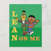 Sesamstraat | Bert & Ernie Lean op Mij Briefkaart (Voorkant)