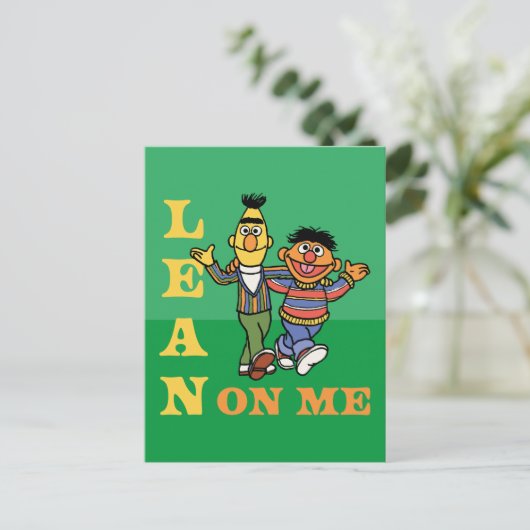 Sesamstraat | Bert & Ernie Lean op Mij Briefkaart (Staand voorkant)