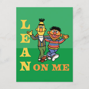 Sesamstraat Bert & Ernie Lean op Mij Briefkaart