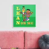 Sesamstraat | Bert & Ernie Lean op Mij Canvas Afdruk (Insitu (Woonkamer))