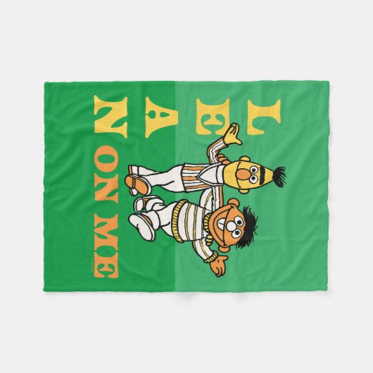 Sesamstraat | Bert & Ernie Lean op Mij Fleece Deken (Voorkant (Horizontaal))