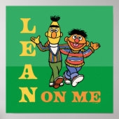 Sesamstraat | Bert & Ernie Lean op Mij Poster (Voorkant)