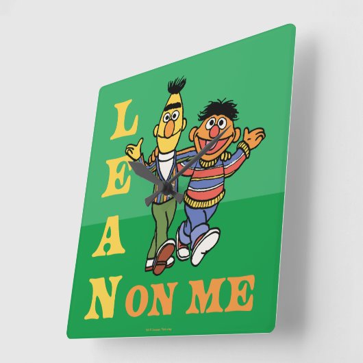 Sesamstraat | Bert & Ernie Lean op Mij Vierkante Klok (Hoek)