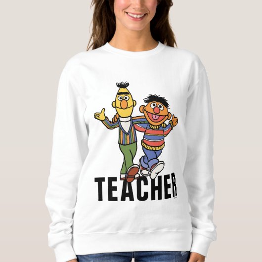 Sesamstraat | Bert & Ernie Teacher Trui (Voorkant)