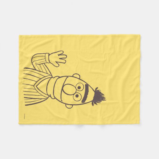 Sesamstraat | Bert Fleece Deken (Voorkant (Horizontaal))