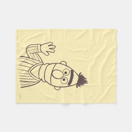 Sesamstraat | Bert Fleece Deken (Voorkant (Horizontaal))