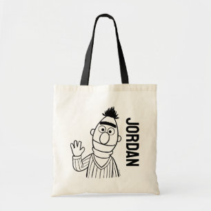 Sesamstraat Bert Jouw namen toevoegen Tote Bag