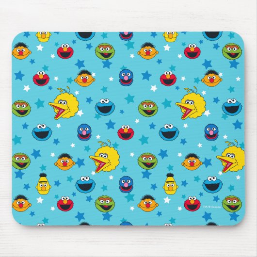 Sesamstraat | Best Friends Star Pattern Muismat (Voorkant)