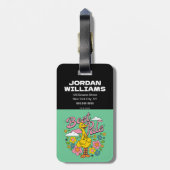 Sesamstraat | Beste gele vogelpels Bagagelabel (Achterkant verticaal)