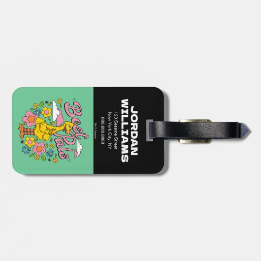 Sesamstraat | Beste gele vogelpels Bagagelabel (Achterkant horizontaal)