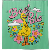 Sesamstraat | Beste gele vogelpels Douchegordijn (Voorkant)