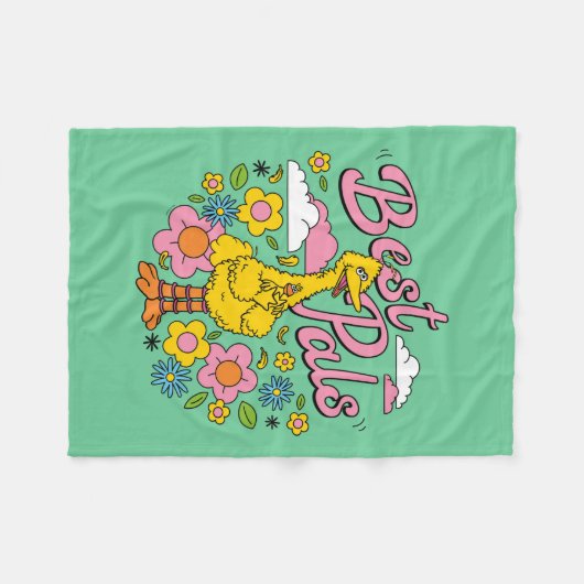 Sesamstraat | Beste gele vogelpels Fleece Deken (Voorkant (Horizontaal))