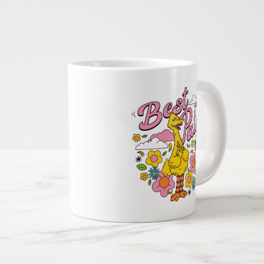 Sesamstraat | Beste gele vogelpels Grote Koffiekop (Voorkant rechts)