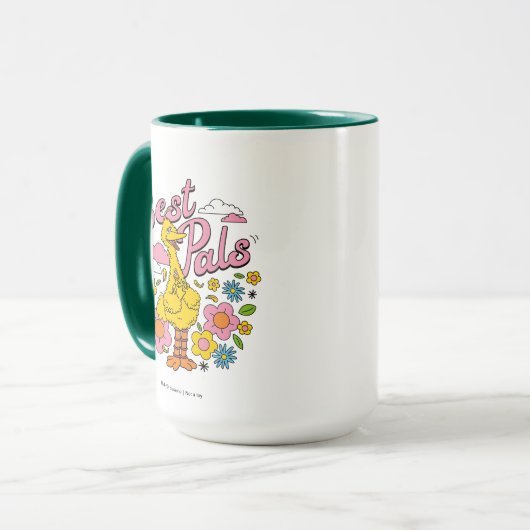 Sesamstraat | Beste gele vogelpels Mok (Voorkant links)